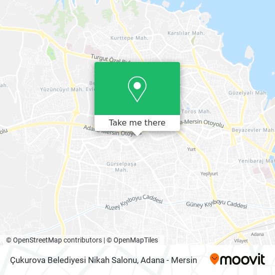 Çukurova Belediyesi Nikah Salonu map