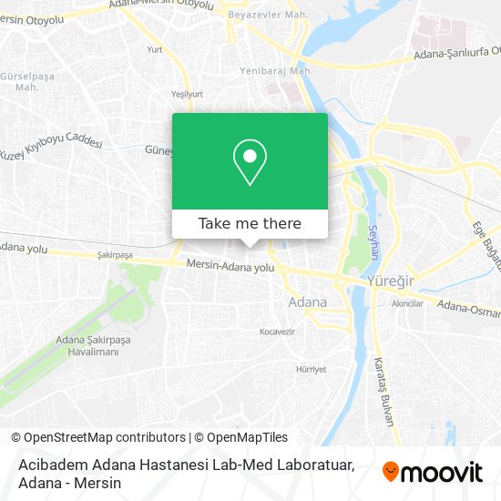 Acibadem Adana Hastanesi Lab-Med Laboratuar map