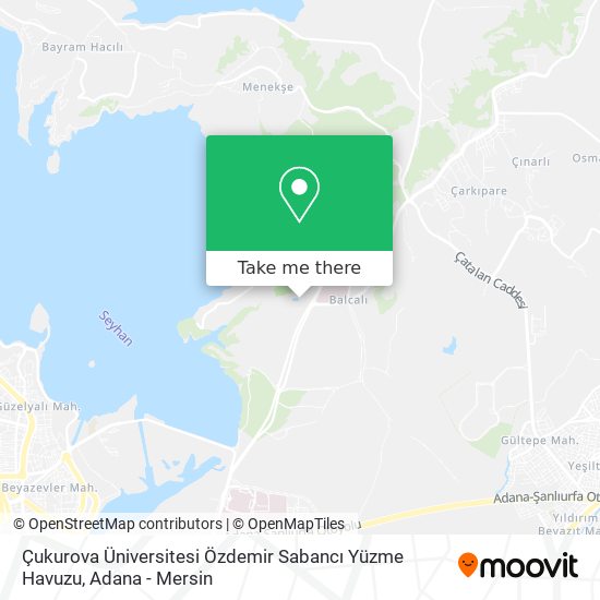 Çukurova Üniversitesi Özdemir Sabancı Yüzme Havuzu map