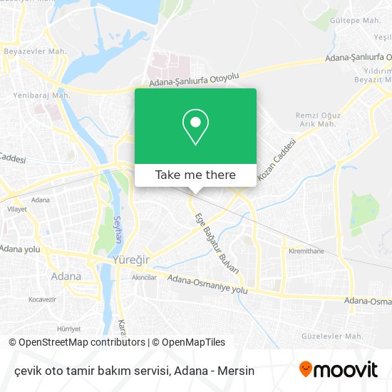 çevik oto tamir bakım servisi map