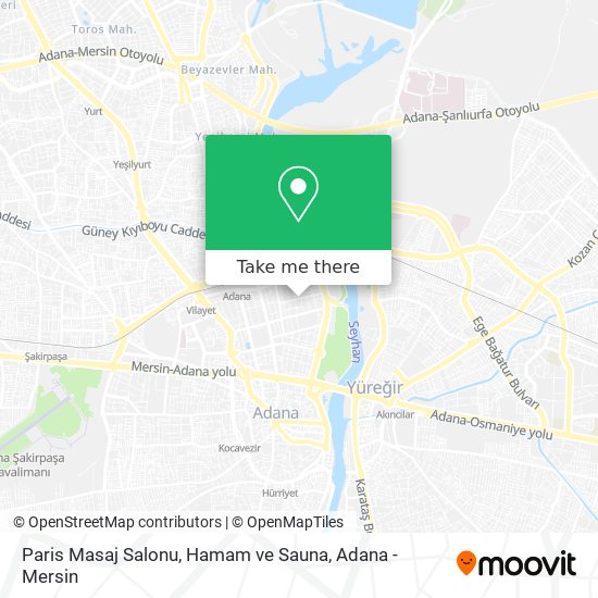 Paris Masaj Salonu, Hamam ve Sauna map