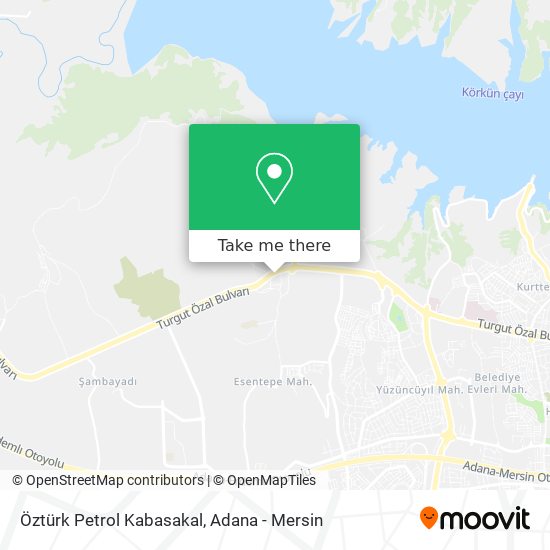 Öztürk Petrol Kabasakal map