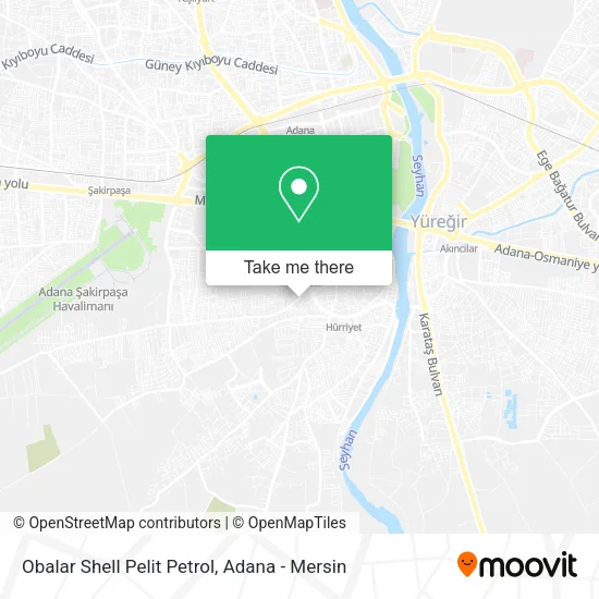 Obalar Shell Pelit Petrol map