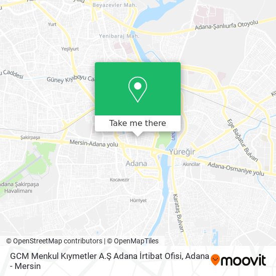 GCM Menkul Kıymetler A.Ş Adana İrtibat Ofisi map