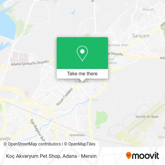Koç Akvaryum Pet Shop map