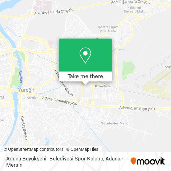 Adana Büyükşehir Belediyesi Spor Kulübü map