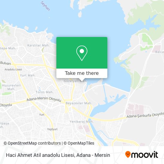 Haci Ahmet Atil anadolu Lisesi map