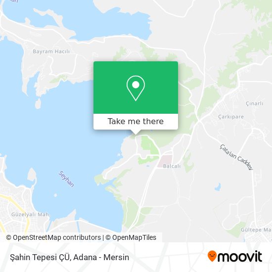 Şahin Tepesi ÇÜ map