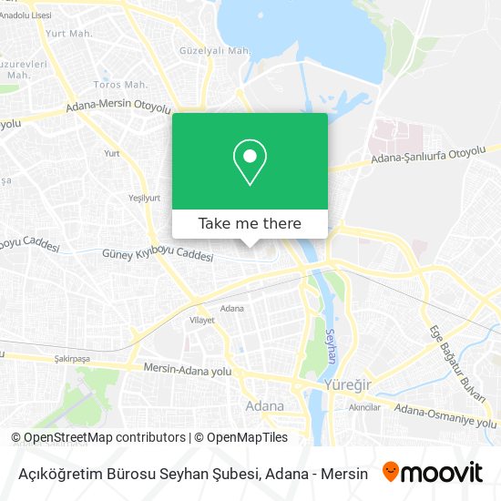 Açıköğretim Bürosu Seyhan Şubesi map