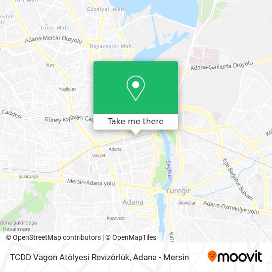 TCDD Vagon Atölyesi Revizörlük map
