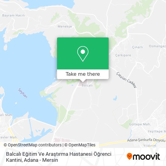 Balcalı Eğitim Ve Araştırma Hastanesi Öğrenci Kantini map