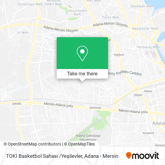 TOKİ Basketbol Sahası /Yeşilevler map