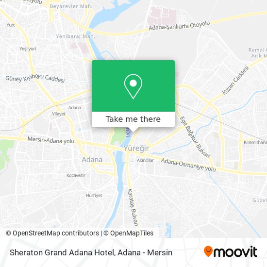 Sheraton Grand Adana Hotel map