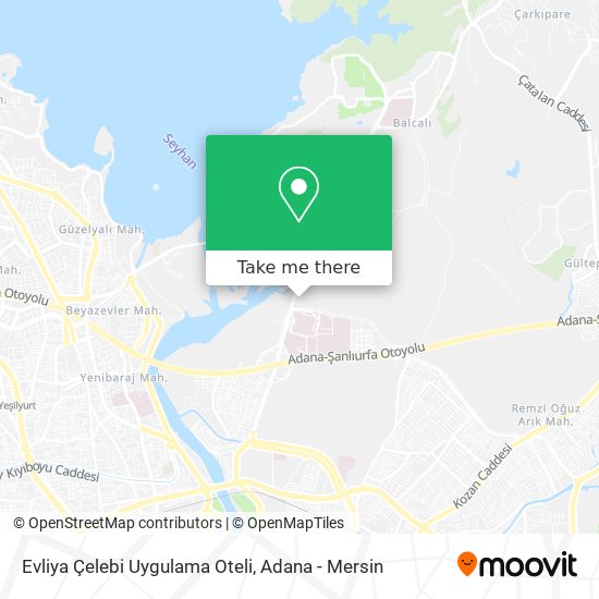 Evliya Çelebi Uygulama Oteli map