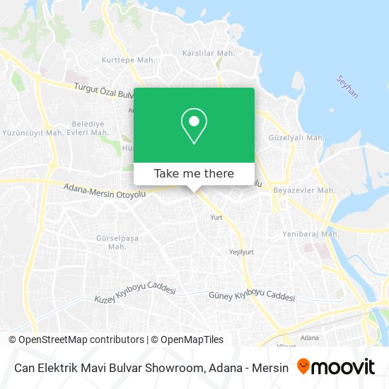 Can Elektrik Mavi Bulvar Showroom map