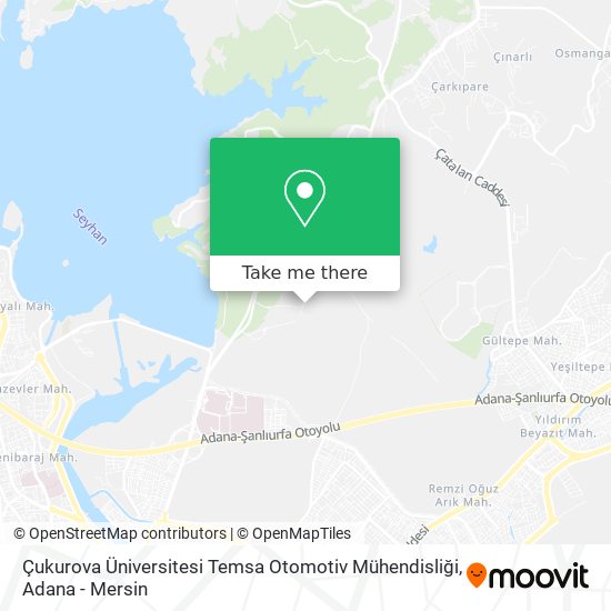 Çukurova Üniversitesi Temsa Otomotiv Mühendisliği map