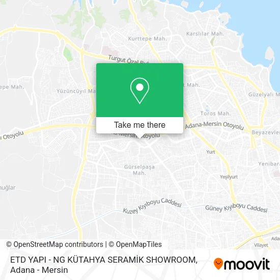 ETD YAPI - NG KÜTAHYA SERAMİK SHOWROOM map