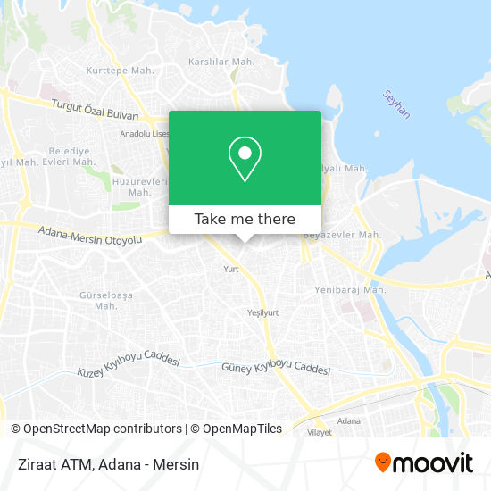 Ziraat ATM map