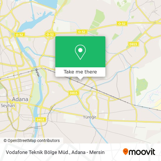 Vodafone Teknik Bölge Müd. map