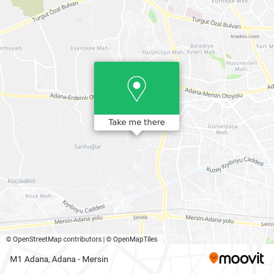 M1 Adana map
