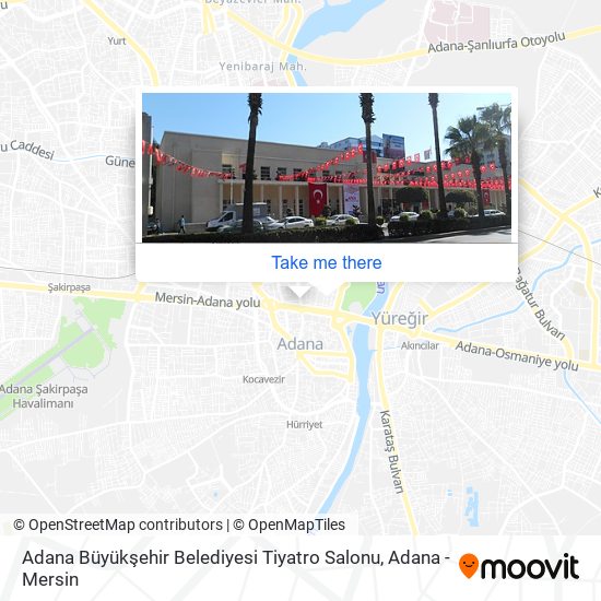 Adana Büyükşehir Belediyesi Tiyatro Salonu map