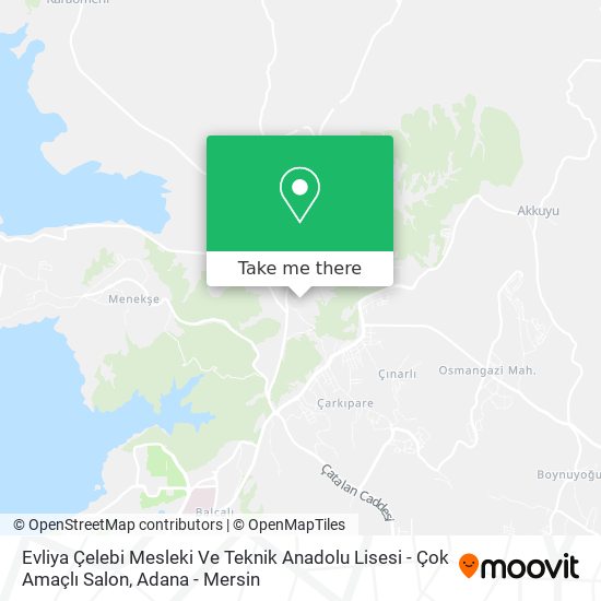 Evliya Çelebi Mesleki Ve Teknik Anadolu Lisesi - Çok Amaçlı Salon map