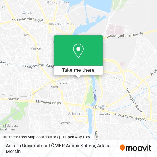Ankara Üniversitesi TÖMER Adana Şubesi map