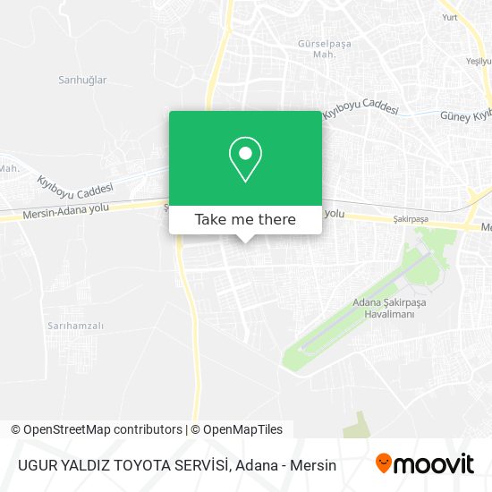 UGUR YALDIZ TOYOTA SERVİSİ map