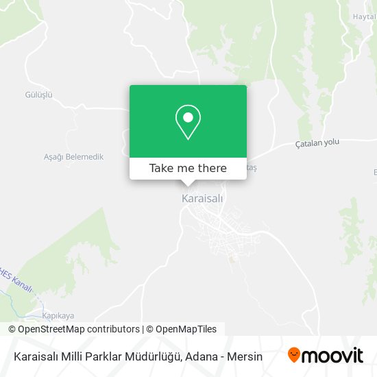 Karaisalı Milli Parklar Müdürlüğü map