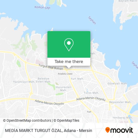 MEDİA MARKT TURGUT ÖZAL map
