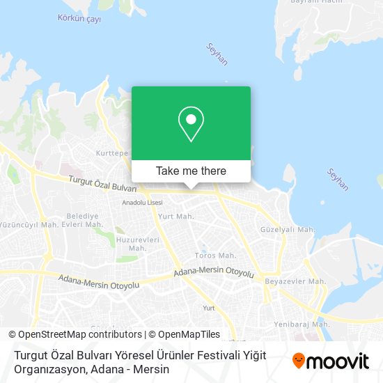 Turgut Özal Bulvarı Yöresel Ürünler Festivali Yiğit Organızasyon map