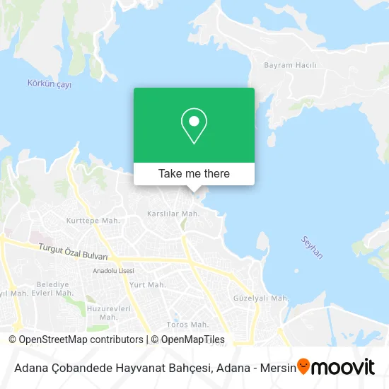 Adana Çobandede  Hayvanat Bahçesi map
