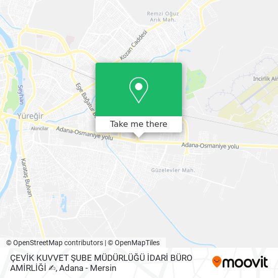 ÇEVİK KUVVET ŞUBE MÜDÜRLÜĞÜ İDARİ BÜRO AMİRLİĞİ ✍ map