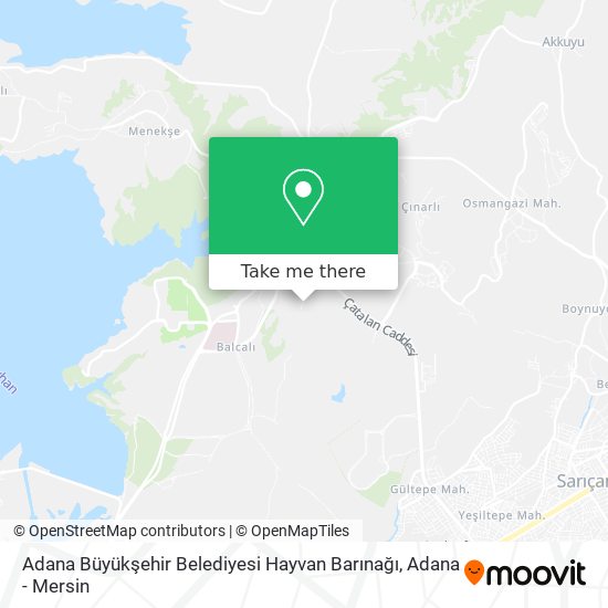 Adana Büyükşehir Belediyesi Hayvan Barınağı map