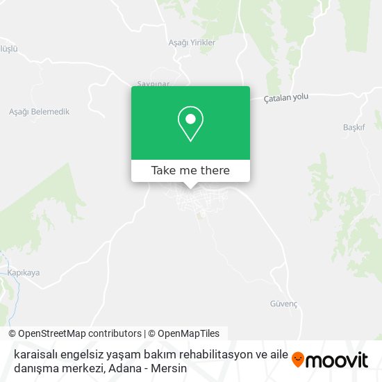 karaisalı engelsiz yaşam bakım rehabilitasyon ve aile danışma merkezi map