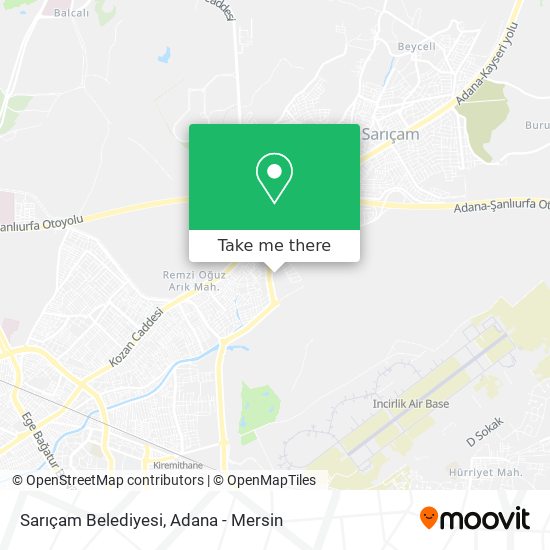 Sarıçam Belediyesi map