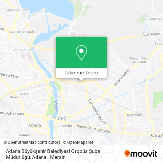 Adana Büyükşehir Belediyesi Otobüs Şube Müdürlüğü map