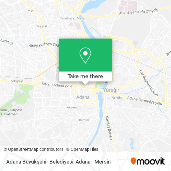 Adana Büyükşehir Belediyesi map