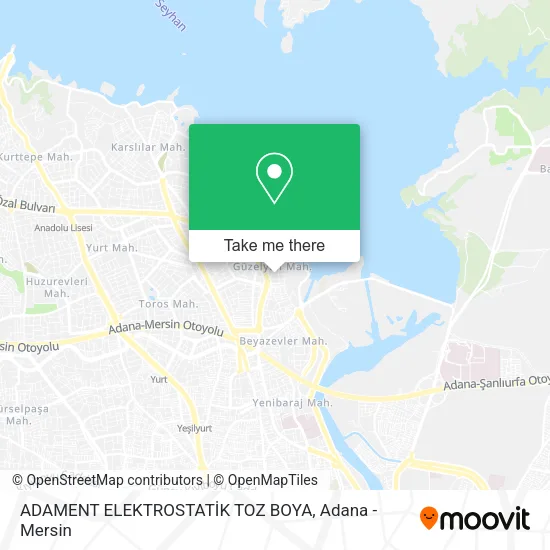 ADAMENT ELEKTROSTATİK TOZ BOYA map