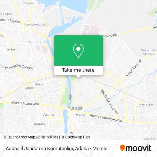 Adana İl Jandarma Komutanlığı map