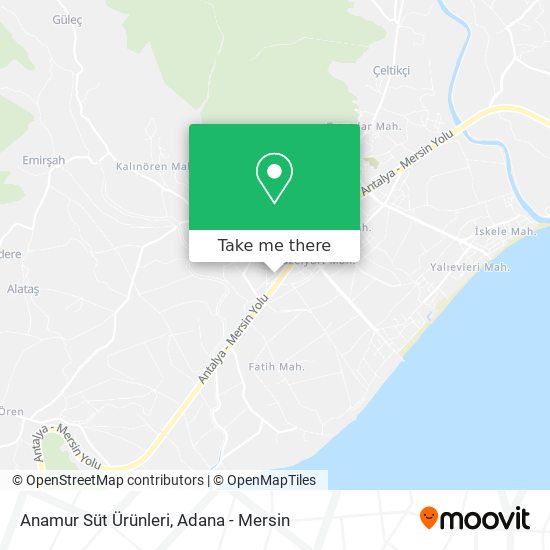 Anamur Süt Ürünleri map