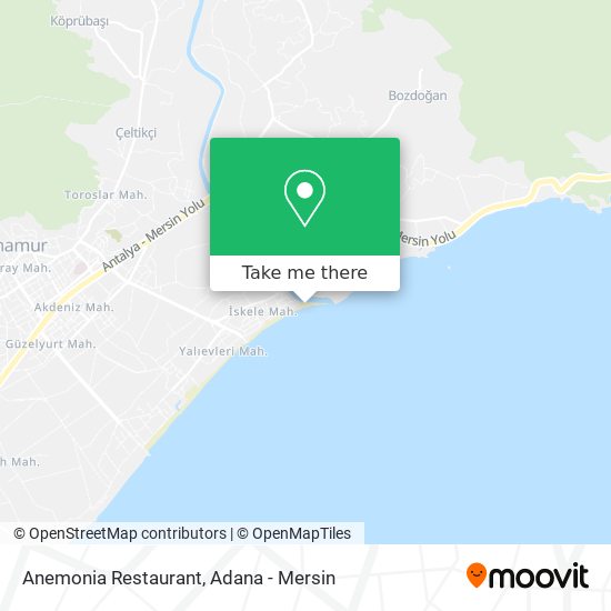 Anemonia Restaurant map