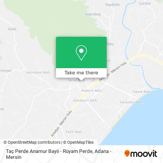 Taç Perde Anamur Bayii - Rüyam Perde map