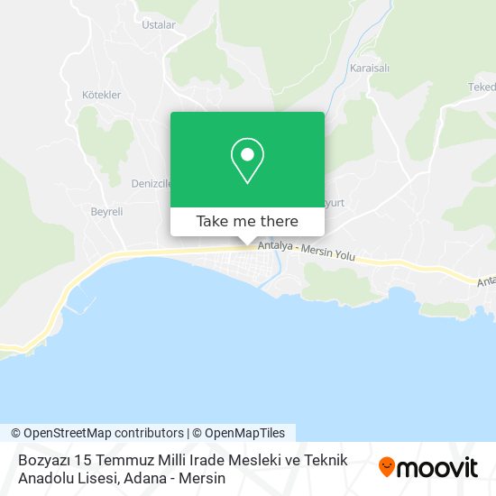 Bozyazı 15 Temmuz Milli Irade Mesleki ve Teknik Anadolu Lisesi map