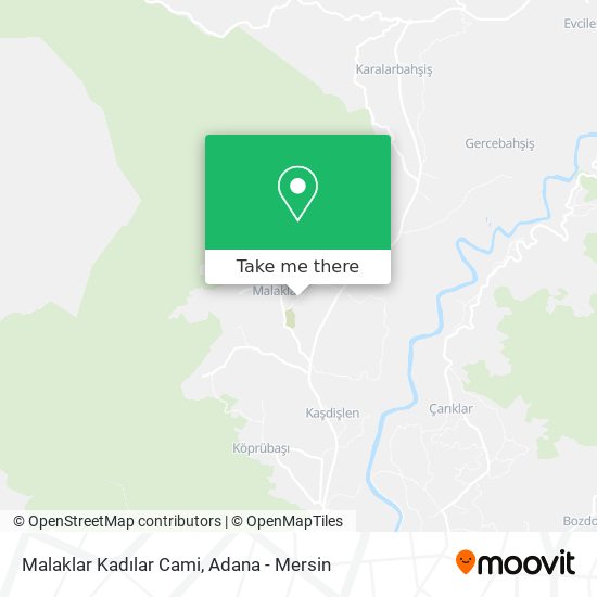 Malaklar Kadılar Cami map
