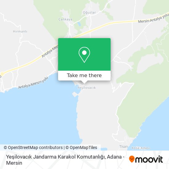 Yeşilovacık Jandarma Karakol Komutanlığı map