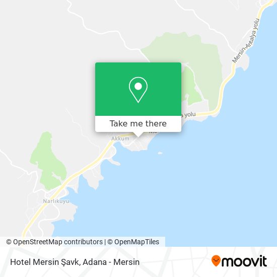 Hotel Mersin Şavk map