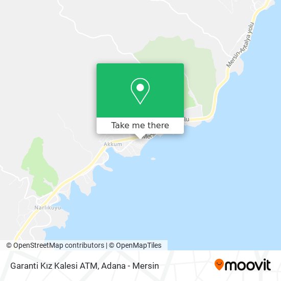Garanti Kız Kalesi ATM map