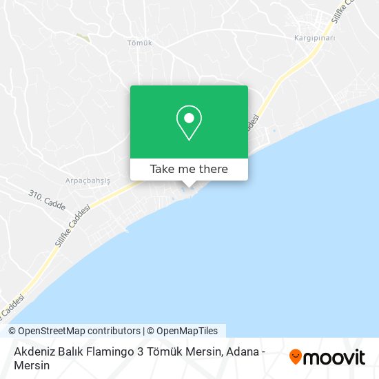 Akdeniz Balık Flamingo 3 Tömük Mersin map