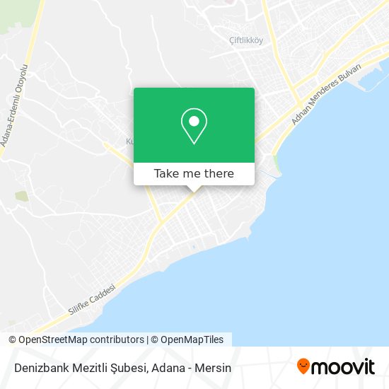 Denizbank Mezitli Şubesi map